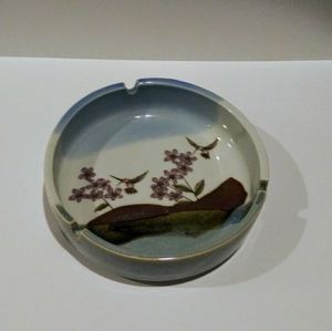 Vintage Otagiri hummingbird ashtray